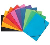 Esselte 628938 - Cartellina portadocumenti A4 con elastici in gomma, confezione da 10 pezzi, in cartone resistente, 390 g/m², certificato FSC, 24 x 32 cm, con capacità di 250 fogli, per scuola, casa e