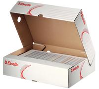 Esselte A4/Foolscap Standard Archiving Box with Wide Opening, White, Pack of 10