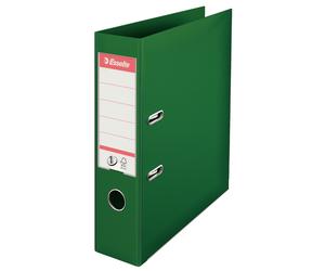 Esselte A4 Lever Arch File, Green, 72mm Spine, Plastic, 811360, 500 Sheets Capac