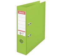 Esselte A4 Lever Arch File, Green, 72mm Spine, Plastic, Vivida Range, 624069 72m