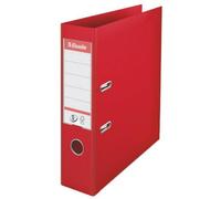 Esselte A4 Lever Arch File, Red, 72mm Spine, Plastic, 811330, 500 Sheets Capacit