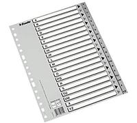 Esselte abecedarios di plastica, PP, serie Eco, Grigio Folio grigio