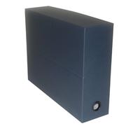Esselte Adine 80 - Contenitore per archiviazione da ufficio, verticale, 90 mm Toilé Bleu marine