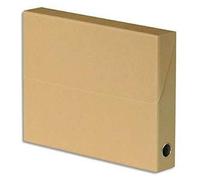 Esselte Adine 80 - Contenitore per archiviazione da ufficio, verticale, 90 mm Toilé Havane