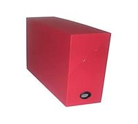 Esselte Adine 80 - Contenitore per archiviazione da ufficio, verticale, 90 mm Toilé Rouge