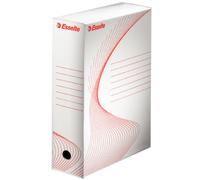 Scatola Archivio Boxi 100 Esselte - Dorso 10 - 25x35 cm - 20172 (Bianco e Rosso