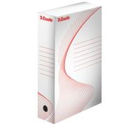 Scatola Archivio Boxi 80 Esselte - Dorso 8 - 25x35 cm - 128003 (Bianco e Rosso C