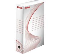 Scatola Archivio Boxi 80 Esselte - Dorso 8 - 25x35 cm - 128003 (Bianco e Rosso C