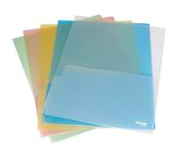 ESSELTE Busta a "L" doppia, f.to A4, PPL antiriflesso, Assortiti, Confezione da 5 Pezzi, 17325