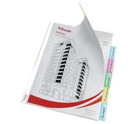 ESSELTE Busta Index a perforazione - 6 tasti - f.to A4 - PPL lucido - Multicolor - 414160