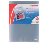 Esselte Buste L Deluxe, in PPL Antiriflesso, per Archiviare e Conservare Documenti in Formato A4, Confezione da 25 Buste, 392583000