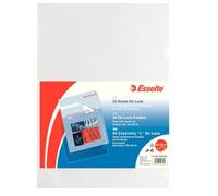 Buste a L non perforate Esselte Copy Safe Deluxe - 187666 Buste a L senza fori 21 X 29,7 cm in PPL con finitura antiriflesso di colore trasparente in confezione da 50 Pz.