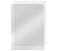 cartelline a l - pvc - liscio - 21x29,7 cm - trasparente - esselte - conf. 25 pezzi