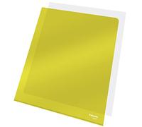 25 CARTELLINE A L 21X29,7 PVC LISCIA CRISTALLO GIALLO ESSELTE
