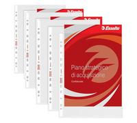 Esselte Buste Perforate Deluxe, in PPL Antiriflesso, per Archiviare e Conservare Documenti in Formato 22x30 cm, Confezione da 150 Buste, 395097600