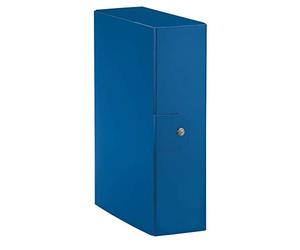 Esselte C28 EUROBOX Cartella per Progetti, 25 x 35 cm, Dorso 8 cm, Blu, Confezione da 1, 390328050