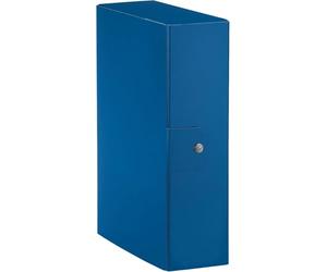 Esselte C28 EUROBOX Cartella per Progetti, 25 x 35 cm, Dorso 8 cm, Blu, Confezione da 5, 390328050