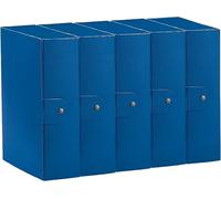 Esselte C30 EUROBOX 5 Cartelle Progetti Archivio 25 x 35 cm Dorso 10 cm Blu