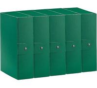 Esselte C30 EUROBOX 5 Cartelle Progetti Archivio 25 x 35cm Dorso 10cm Verde