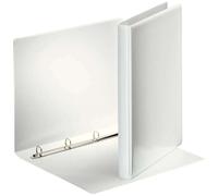 Esselte Cartella a marsupio Gamma Basic 16 mm - Meccanismo a 4 anelli rotondi - 2 tasche esterne - A4 - Bianco - Certificato FSC NEW