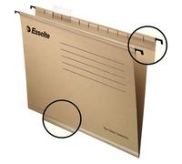 Esselte, Cartella sospesa rinforzata per archiviazione Folio prolongado naturale, 50 Pezzi