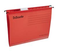Esselte The Classic Collection, Cartelle per Cassetti 390-V / 3cm, 25 Unità, Rosso - rosso 90316