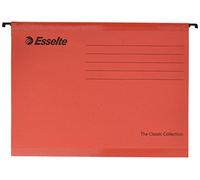 Esselte The Classic Collection, Cartelle per Cassetti 390-V / 3cm, 25 Unità, Rosso - rosso 90316