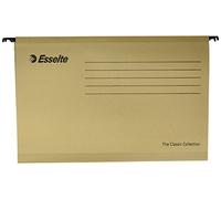 Esselte, Cartella sospesa rinforzata per archiviazione Folio prolongado naturale, 50 Pezzi