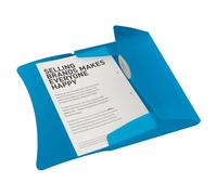 ESSELTE VIVIDA Cartella a 3 lembi con elastico PPL - dim. 23,4 x 32 cm - Cap. 150 fogli - Blu VIVIDA - 624040