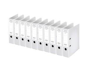 Esselte Chromos, libro ad anelli, raccoglitore ad anelli, set di 10 pezzi Lomo de 80 mm bianco
