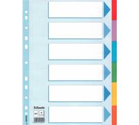 Esselte Confezione 20 Intercalar Carton 6 Tcolors A4 100192