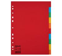 Separatore Economy - 10 tasti - cartoncino colorato 160 gr - A4 - multicolore - Esselte