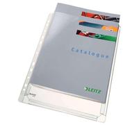 Esselte Copertine a soffietto standard A4 PVC liscio multiforo-11 - Capacità 200 fogli - Trasparente (170 micron) NEW