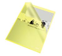 Esselte Copy-safe Folder Plastic Cut Flush A4 Yellow Ref 54842 [Pack 100] - NUOV