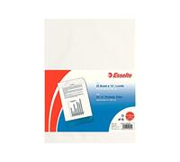 ESSELTE De Luxe Buste Lucide con Apertura a U Confezione da 25 Unità, Trasparent