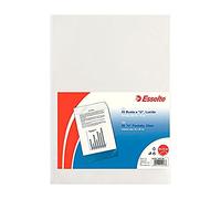 ESSELTE De Luxe Buste Lucide con Apertura a U Confezione da 25 Unità, Trasparente, 23 x 33 cm