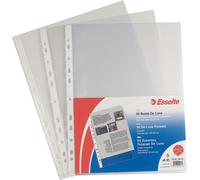Buste forate CopySafe - DeLuxe - buccia - 22x30 cm - trasparente - Esselte - conf. 50 pezzi