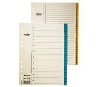 Esselte 100164 A4 1-31 Index, Heavy Duty Cardboard with Mylar Reinforced Tabs, M