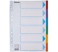 ESSELTE - 100192 - Intercalare cartoncino - 6 tasti colorati - A4- Esselte - 86579 - Conf. da 1 Pz. - 100192