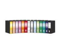 Esselte Dox 1 raccoglitore ad anelli A4 Nero, Rosso