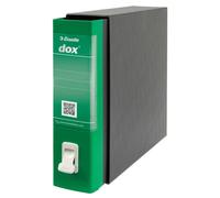Rexel Esselte Dox 2 Raccoglitore a Leva Formato Protocollo D8, A4, Verde, Confezione da 1 Pezzi