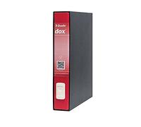 Esselte Dox 5 Raccoglitori a Leva, Formato Protocollo D5, Rosso, 8 Pezzi