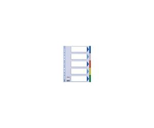 Esselte Esselte Multicoloured Polypropylene Dividers Indice a linguetta vuota Po