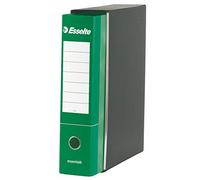 Esselte ESSENTIALS G73 Registratore con Custodia, con Meccanismo a Leva, in Formato Commerciale, 23x30cm, con Dorso da 8 cm, Verde, Conf.da 6 pezzi, 390773180