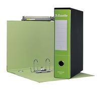 Esselte ESSENTIALS G75 Registratore con Custodia, con Meccanismo a Leva, in Formato Protocollo, 23x33cm, con Dorso da 8 cm, Verde Chiaro, 390775600