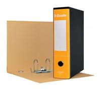 Esselte ESSENTIALS G75 Registratore con Custodia, con Meccanismo a Leva, in Formato Protocollo, 23x33cm, con Dorso da 8 cm, Giallo, 390775090