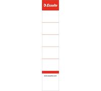 Esselte Etichette per raccoglitori a leva, in plastica, non adesive, colore: rosso, bianco, 3 cm, 158 mm, 100 pezzo(i)