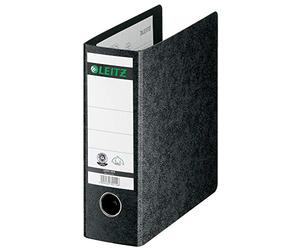 Esselte Leitz 10750000 - Cartellina portadocumenti, formato A5, larghezza 75 mm, con foro per le dita, dorso in cartoncino nero