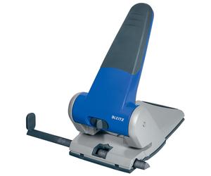 Esselte Leitz 51800035 Filing Hole Punch up to A3 6.5 mm with Stop Rail Blue Blu