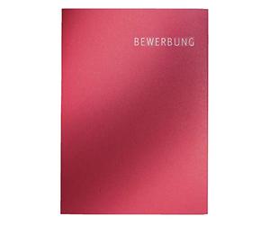 Esselte Leitz - Cartella per candidature con scritta tedesca “Werbung”, 3 pezzi 39740028 Bewerbungsmappe Exklusiv 3 teilig bordeaux